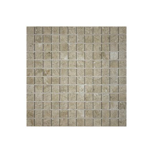 Limestone Porcelain Tile Series Medium Beige Flat Surface Matt Porcelain Mosaic