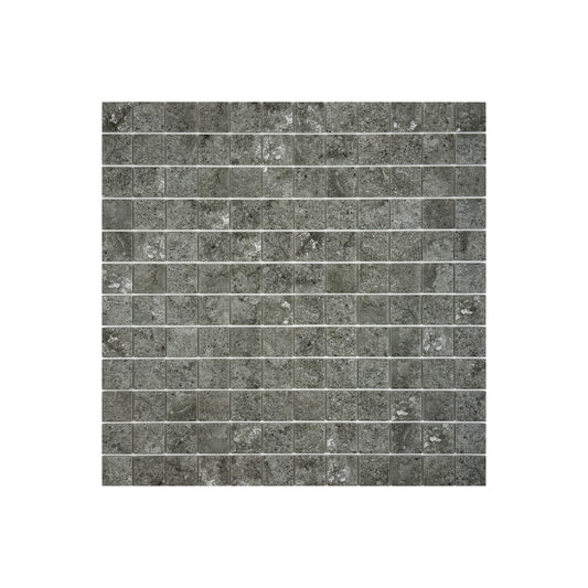 Limestone Porcelain Tile Series Dark Grey Flat Surface Matt Porcelain Mosaic