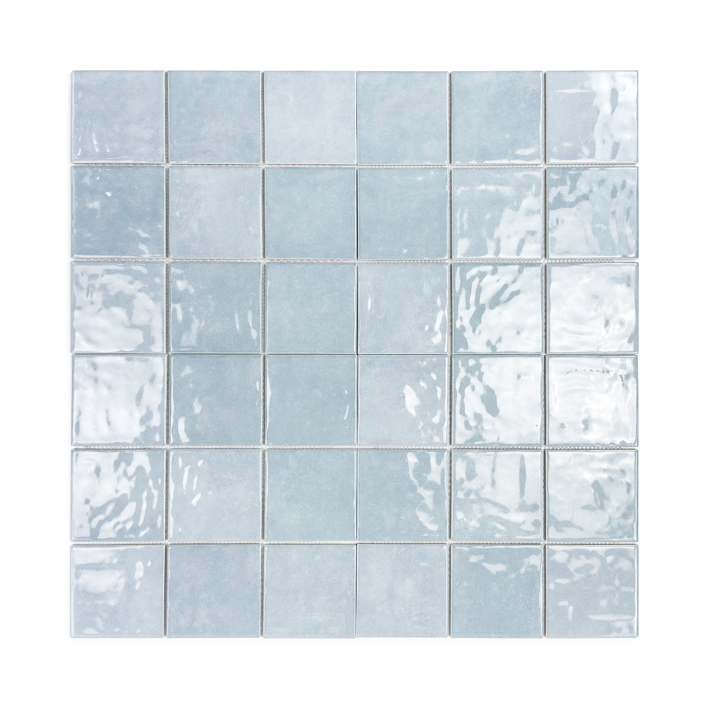 Burano Series Sky Grey Natural Gradient Porcelain Mosaic