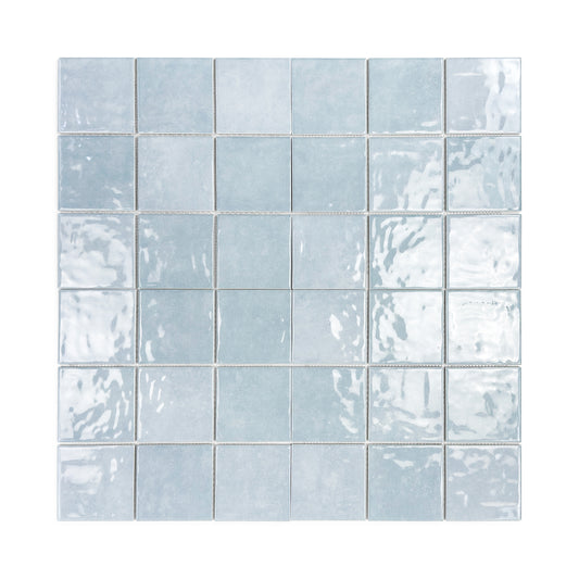 Burano Series Sky Grey Natural Gradient Porcelain Mosaic