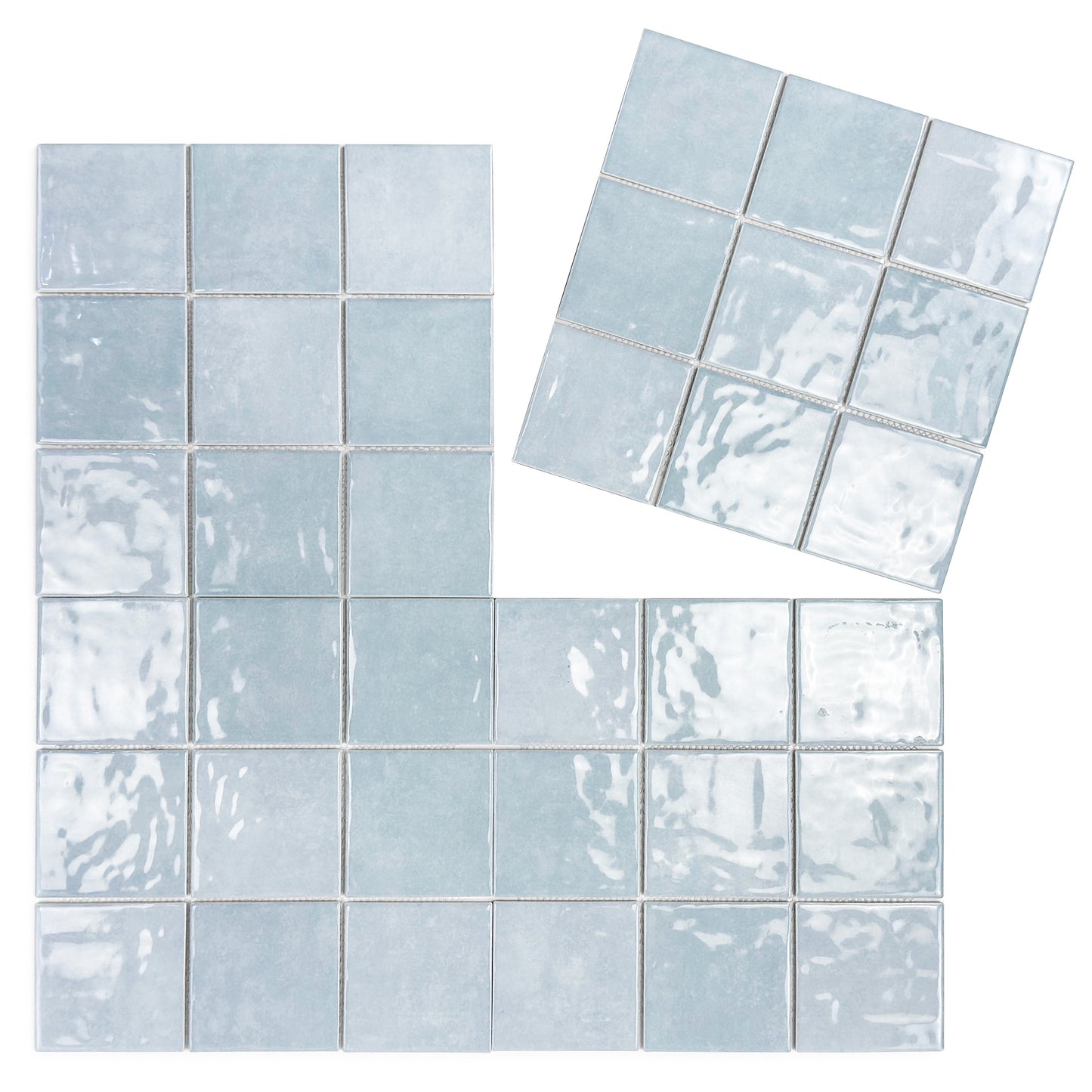 Burano Series Sky Grey Natural Gradient Porcelain Mosaic