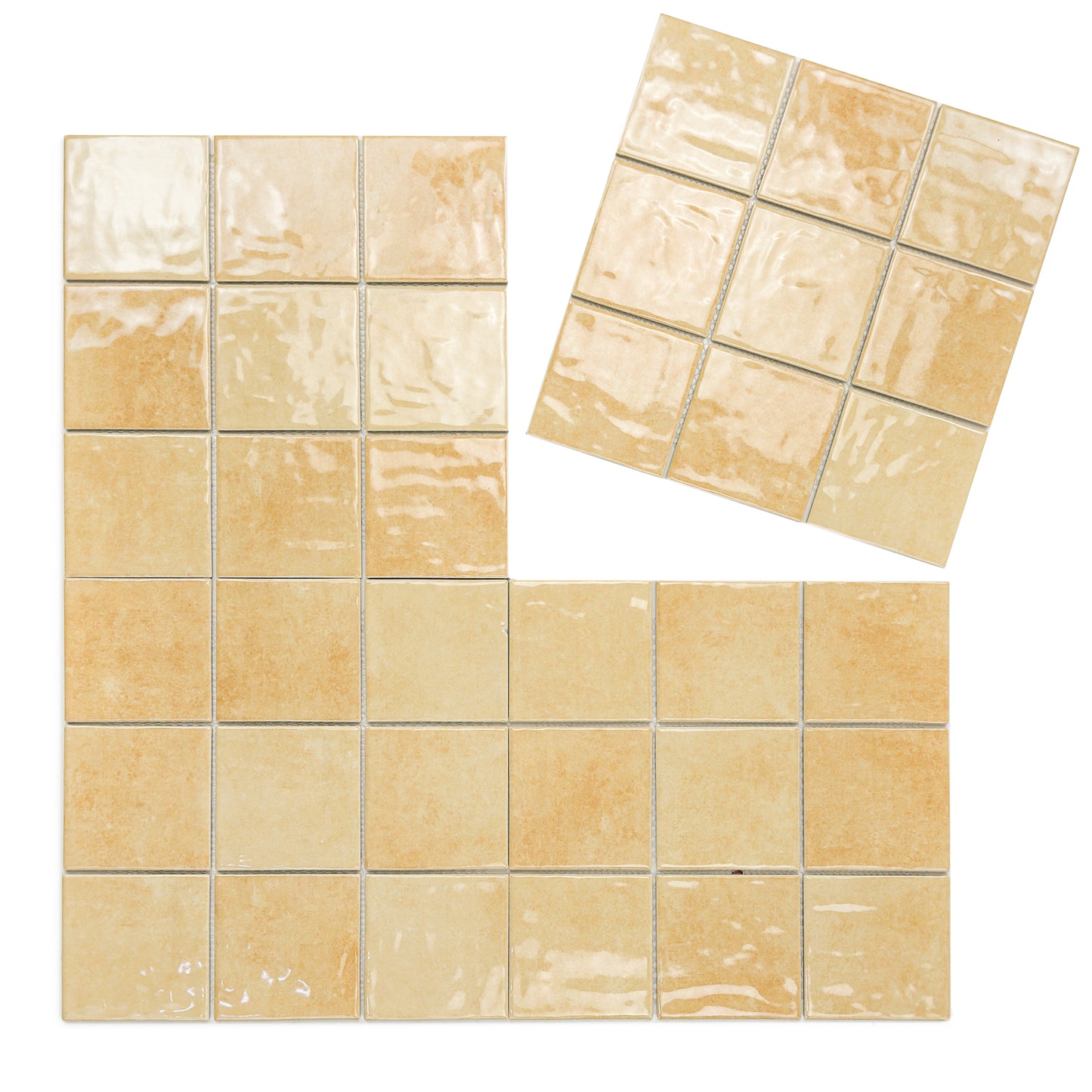 Burano Series Boutique Beige Natural Gradient Porcelain Mosaic