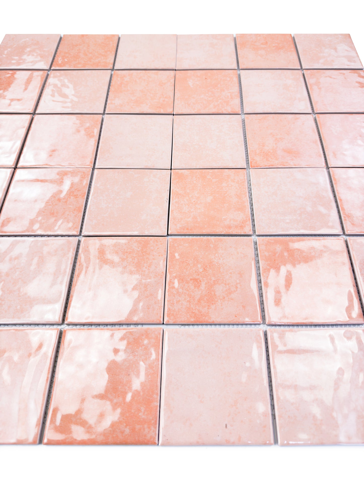Burano Series Peach Pink Natural Gradient Porcelain Mosaic