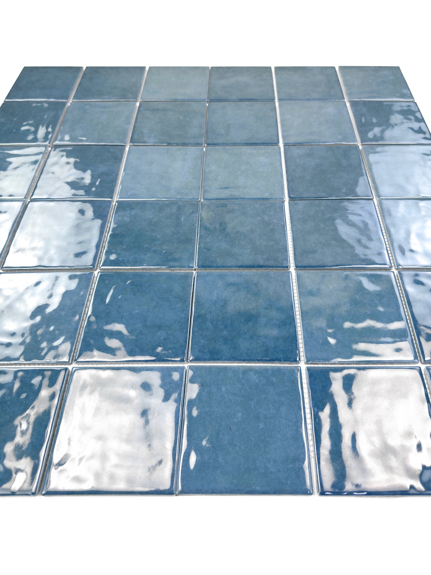 Burano Series Sapphire Blue Natural Gradient Porcelain Mosaic