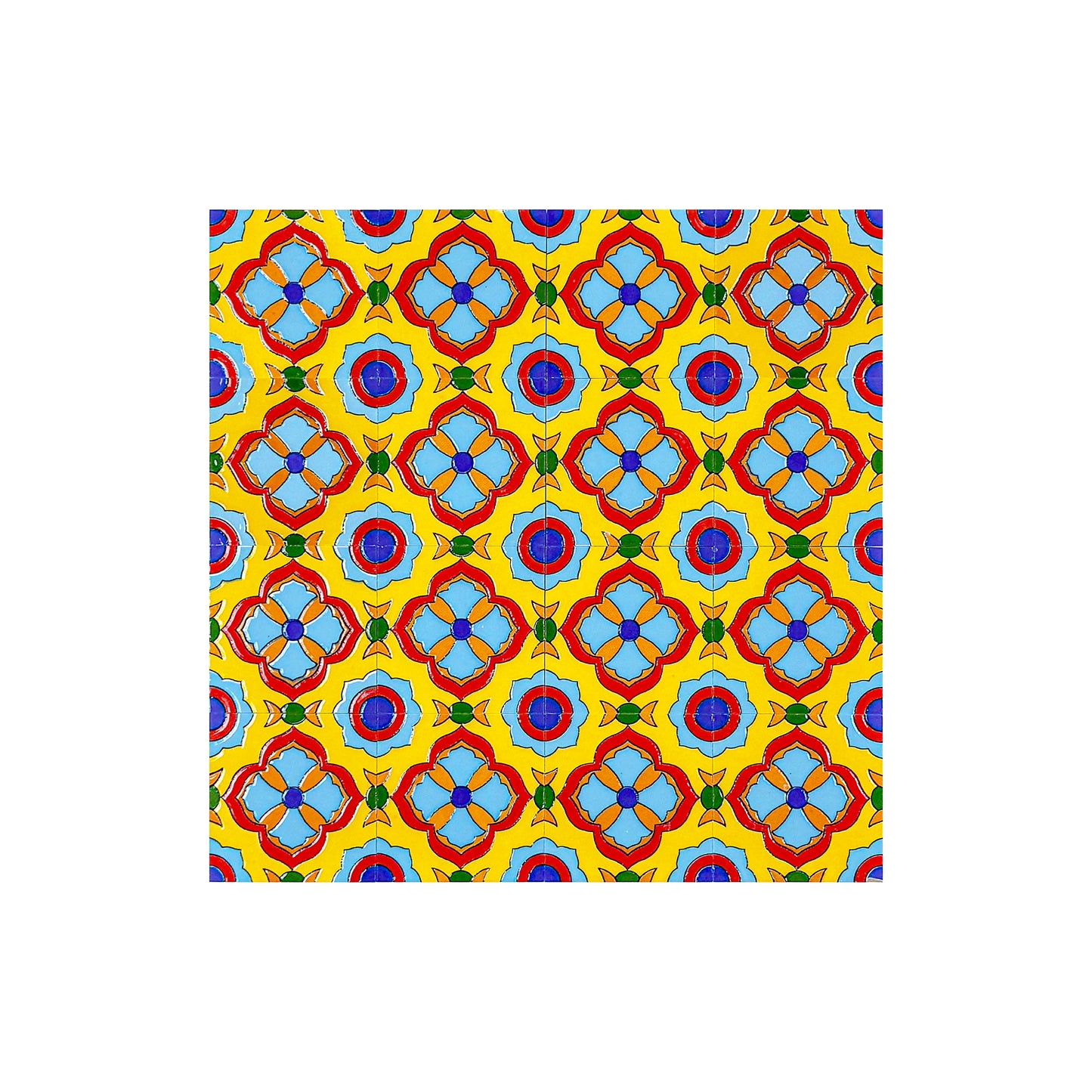Desert Jewel  Moroccan Style Glossy Ceramic Tile  Pattern 07