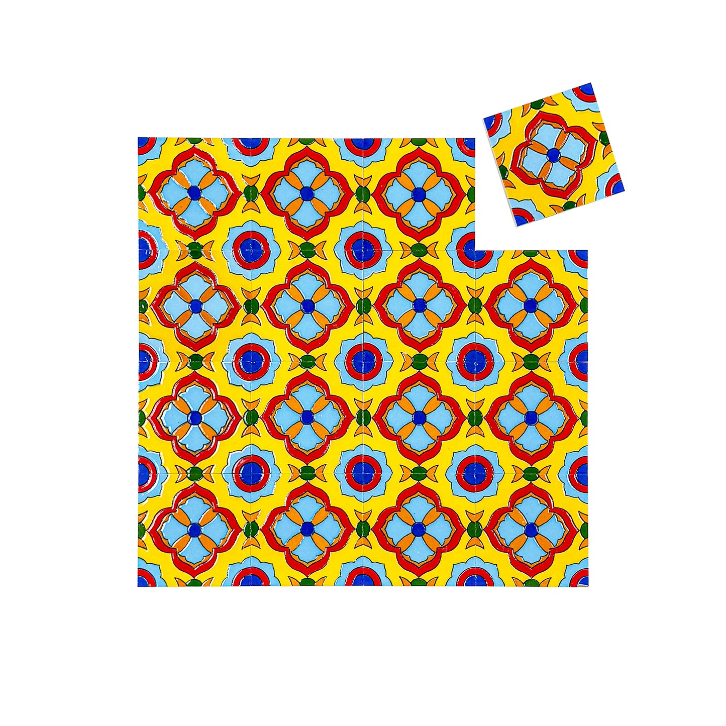 Desert Jewel  Moroccan Style Glossy Ceramic Tile  Pattern 07