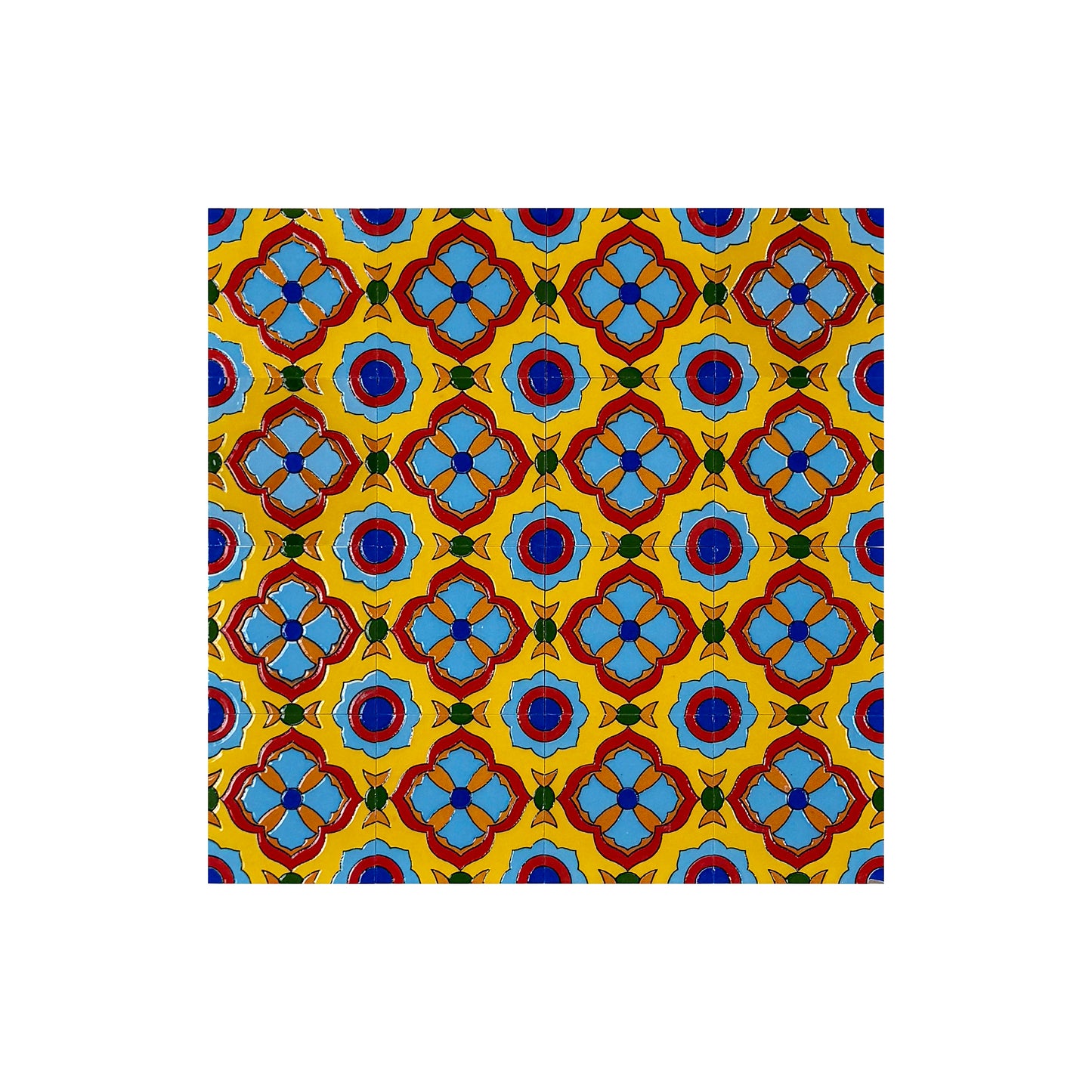 Desert Jewel  Moroccan Style Glossy Ceramic Tile  Pattern 07