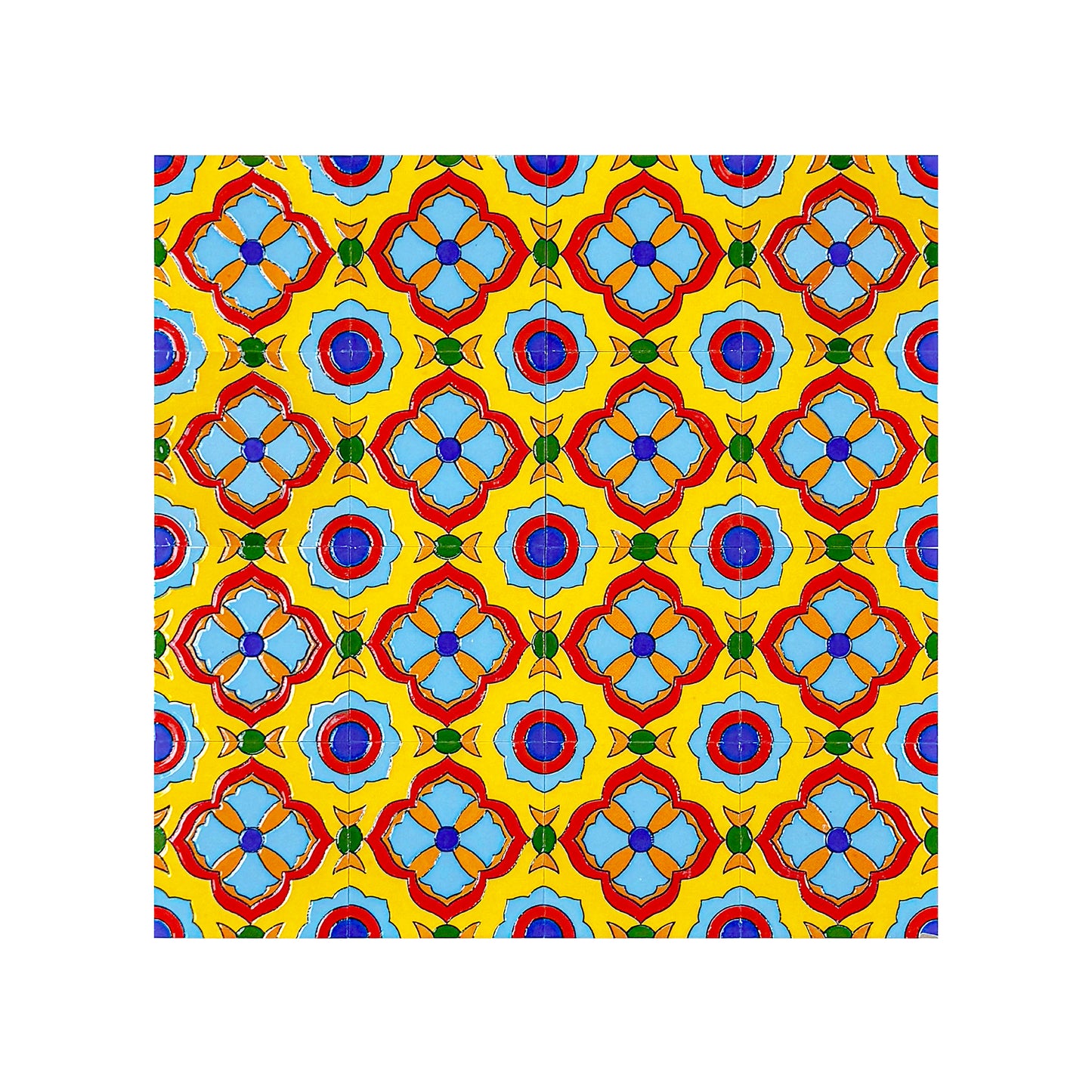 Desert Jewel  Moroccan Style Glossy Ceramic Tile  Pattern 07