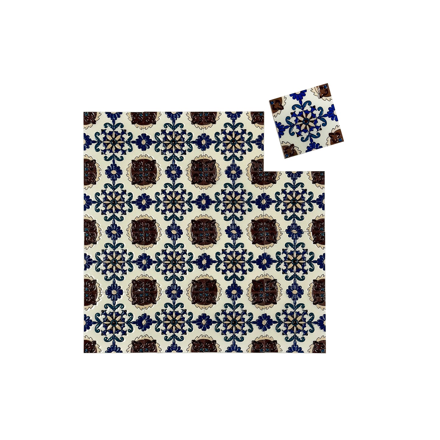 Desert Jewel  Moroccan Style Glossy Ceramic Tile  Pattern 10