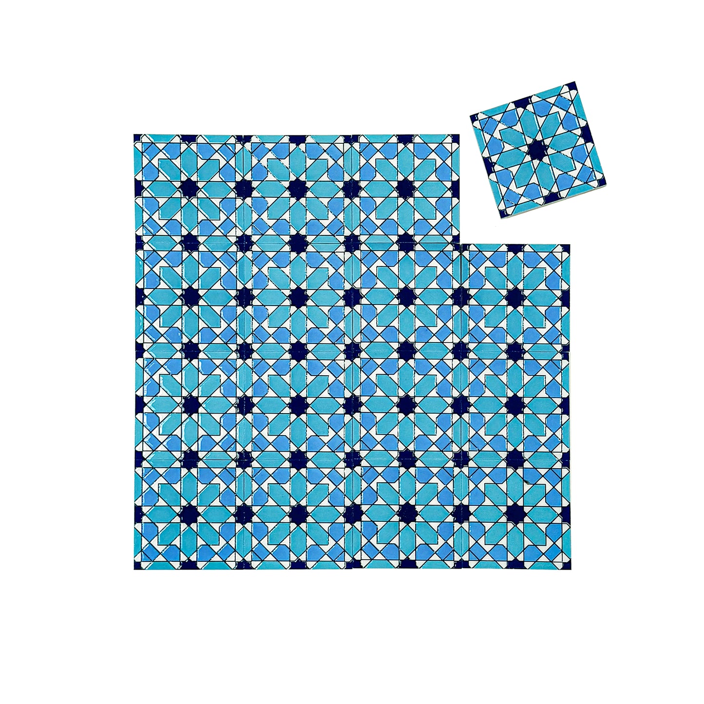 Desert Jewel  Moroccan Style Glossy Ceramic Tile  Pattern 16