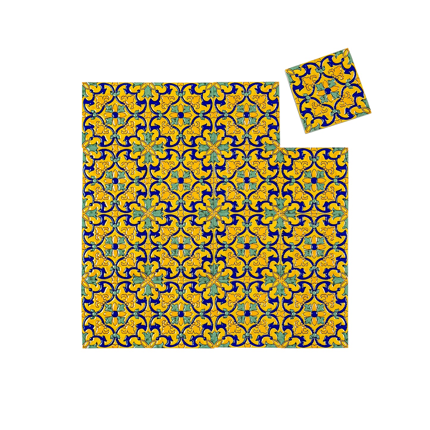 Desert Jewel  Moroccan Style Glossy Ceramic Tile  Pattern 12