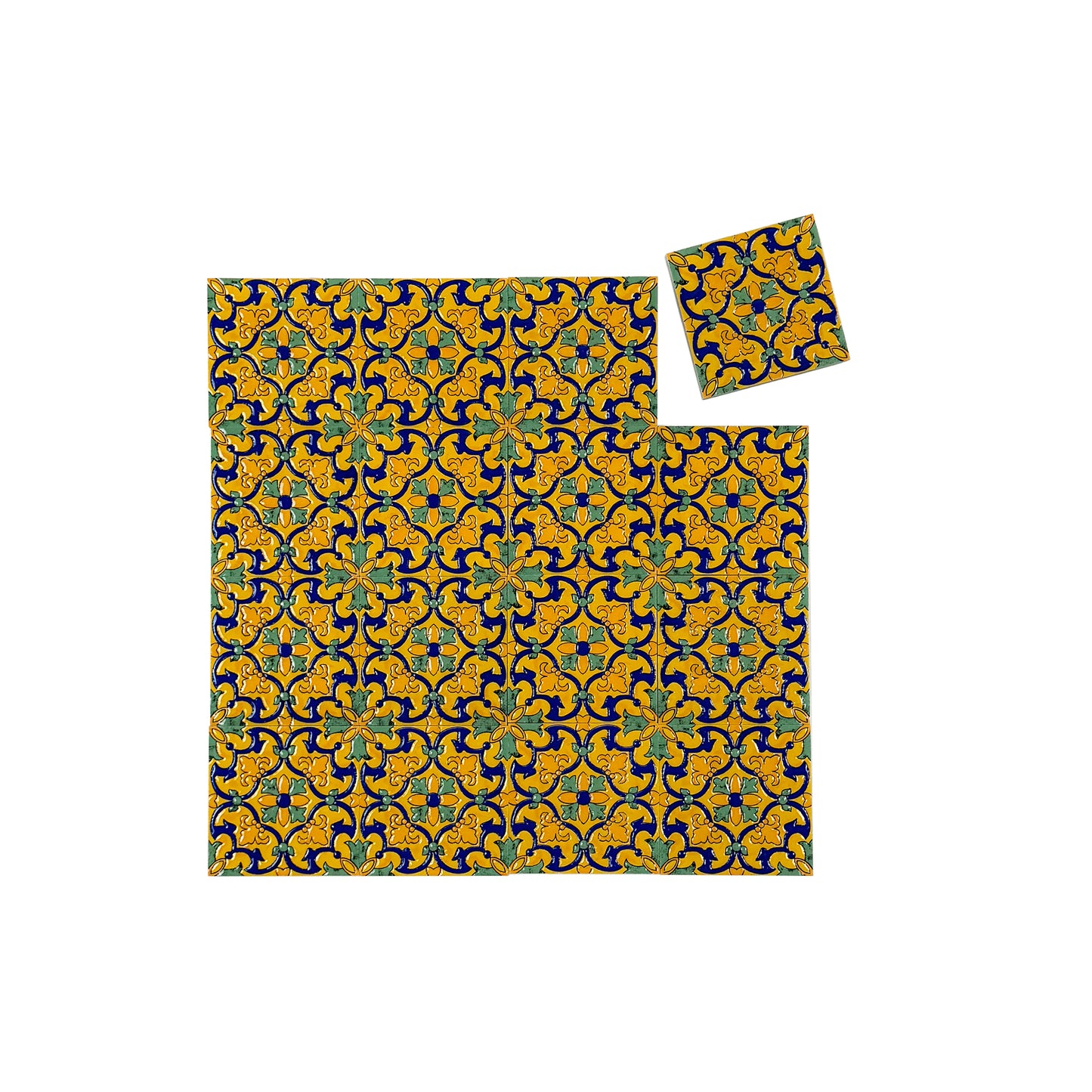 Desert Jewel  Moroccan Style Glossy Ceramic Tile  Pattern 12