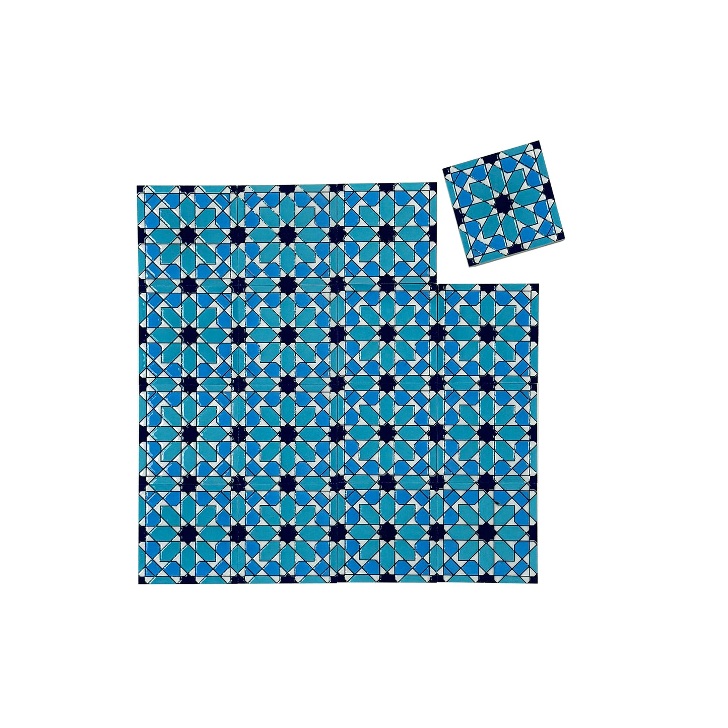 Desert Jewel  Moroccan Style Glossy Ceramic Tile  Pattern 16