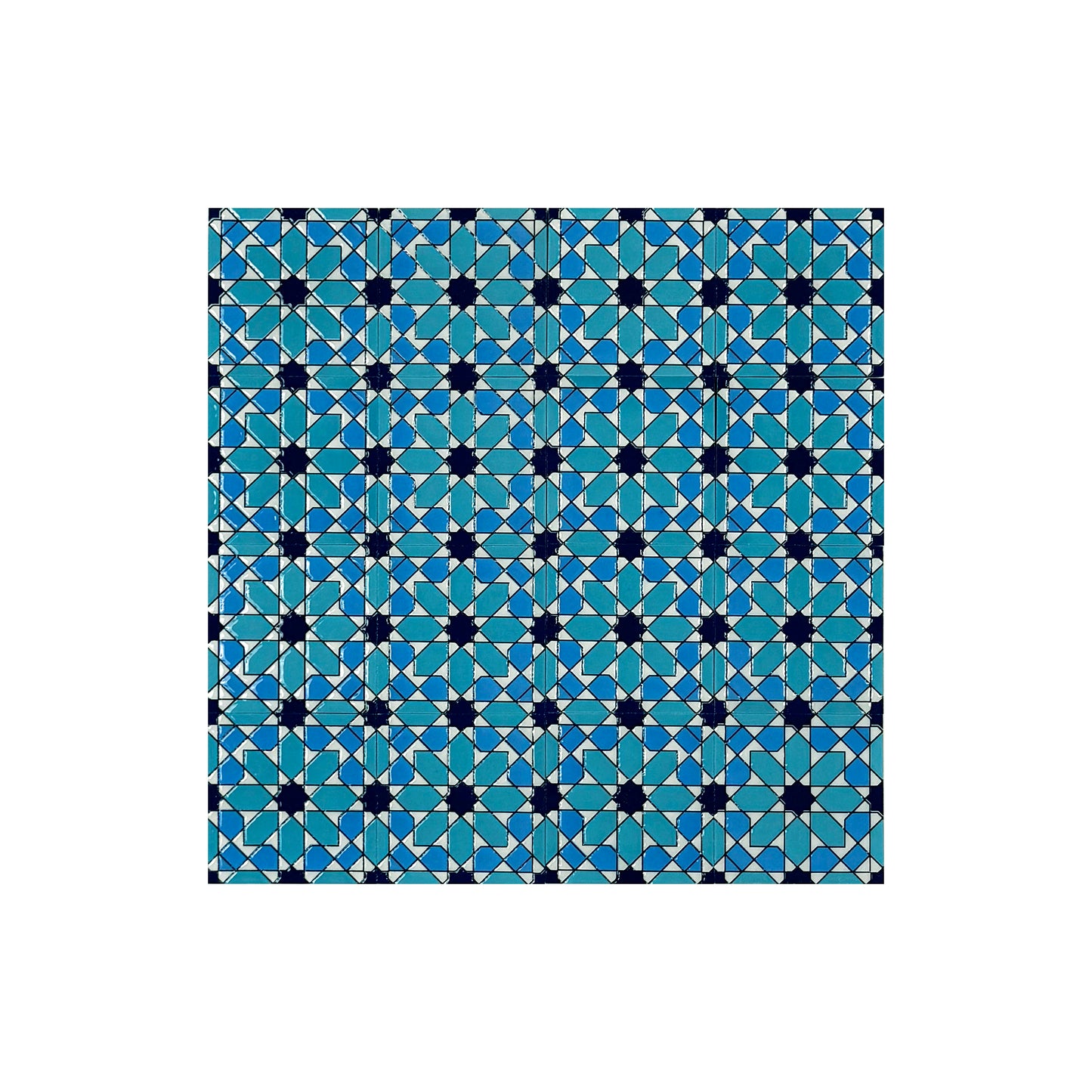 Desert Jewel  Moroccan Style Glossy Ceramic Tile  Pattern 16