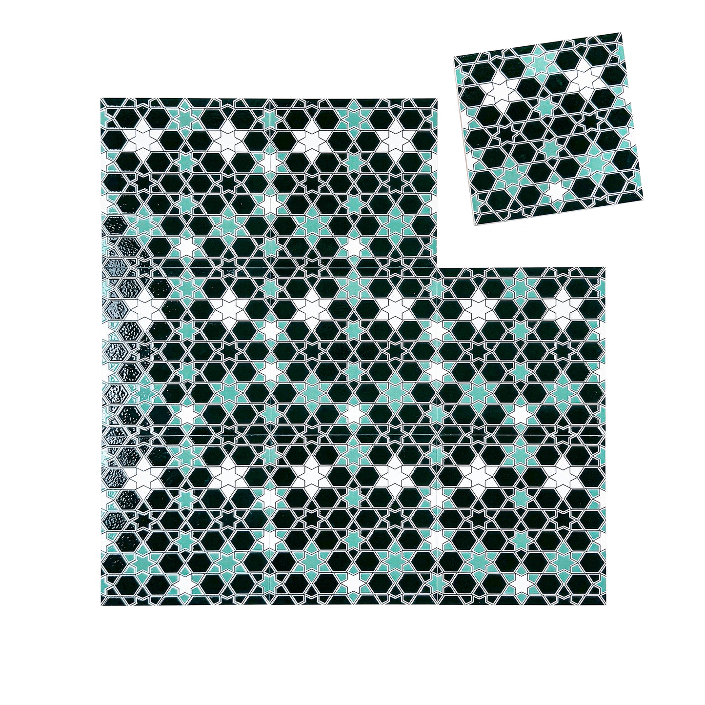 Royal Souk  Moroccan Style Glossy Ceramic Tile  Pattern 206