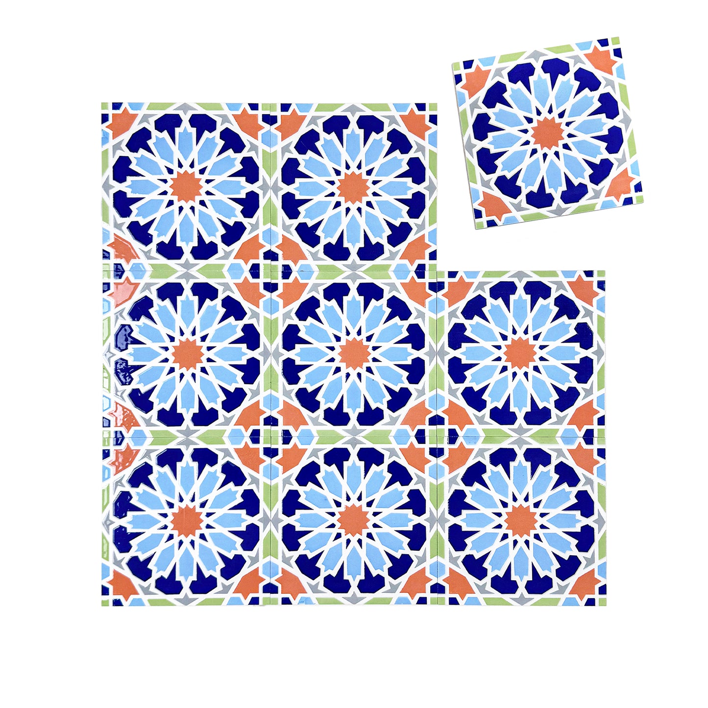 Royal Souk  Moroccan Style Glossy Ceramic Tile  Pattern 203