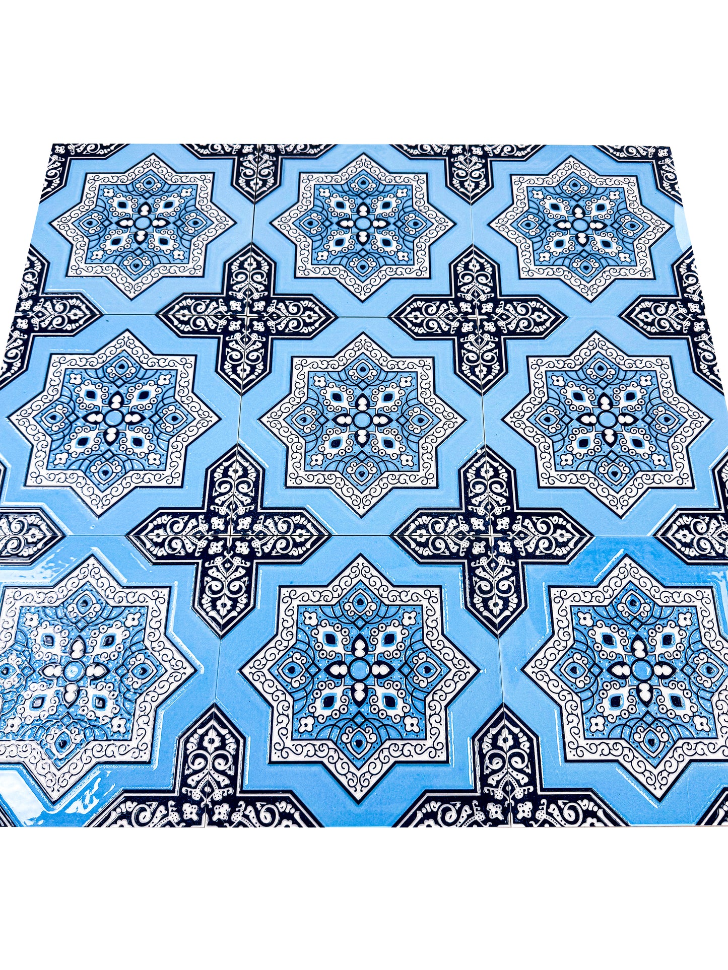 Royal Souk  Moroccan Style Glossy Ceramic Tile  Pattern 204