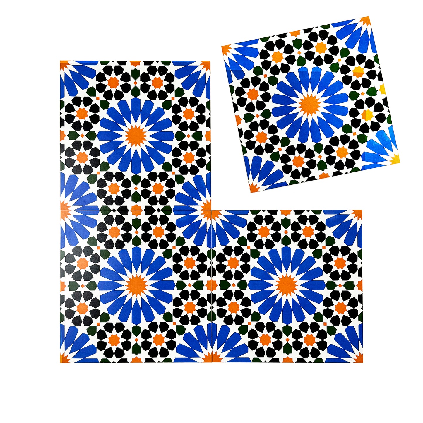 Sahara Splendor  Moroccan Style  Matte Ceramic Tile  Pattern 303