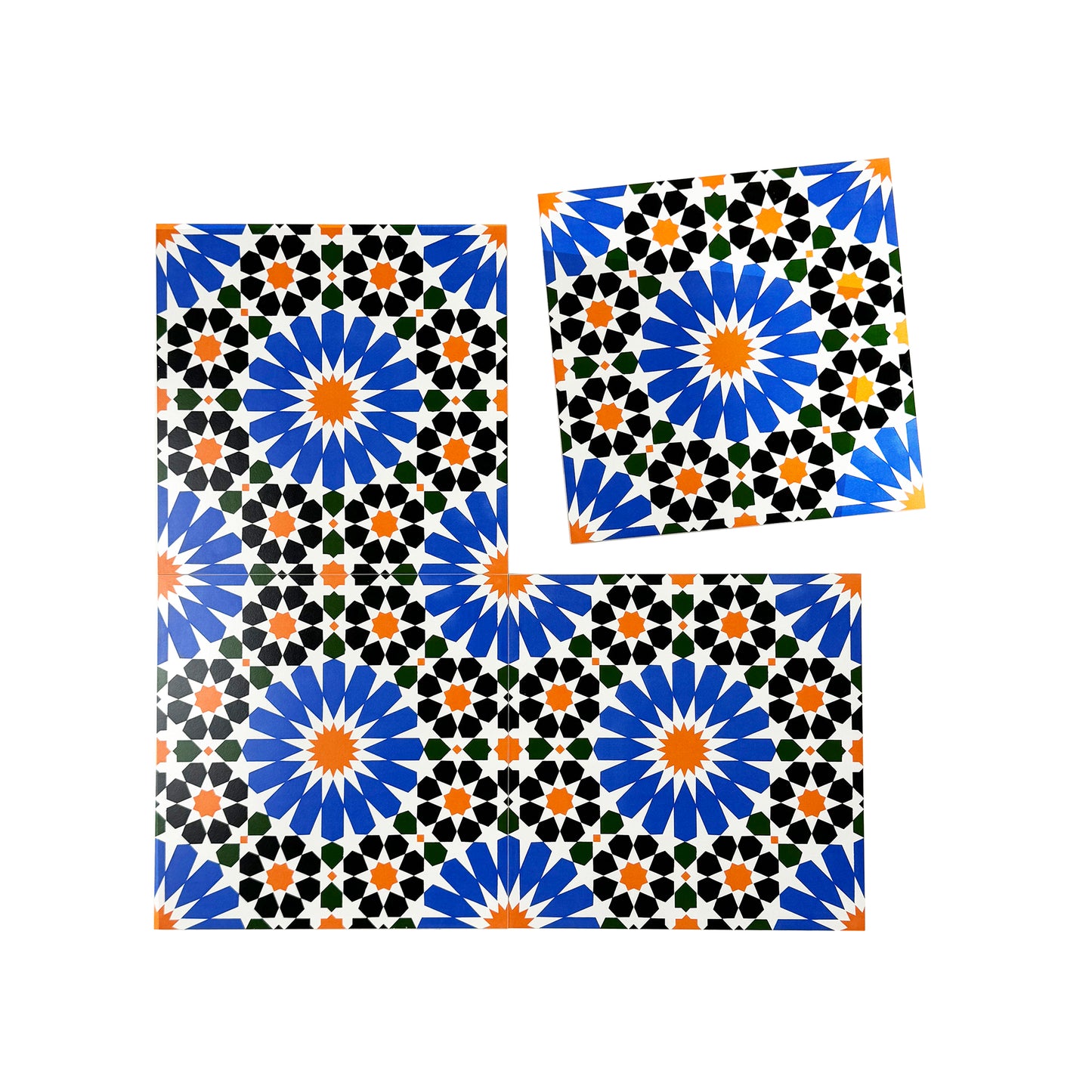 Sahara Splendor  Moroccan Style  Matte Ceramic Tile  Pattern 303