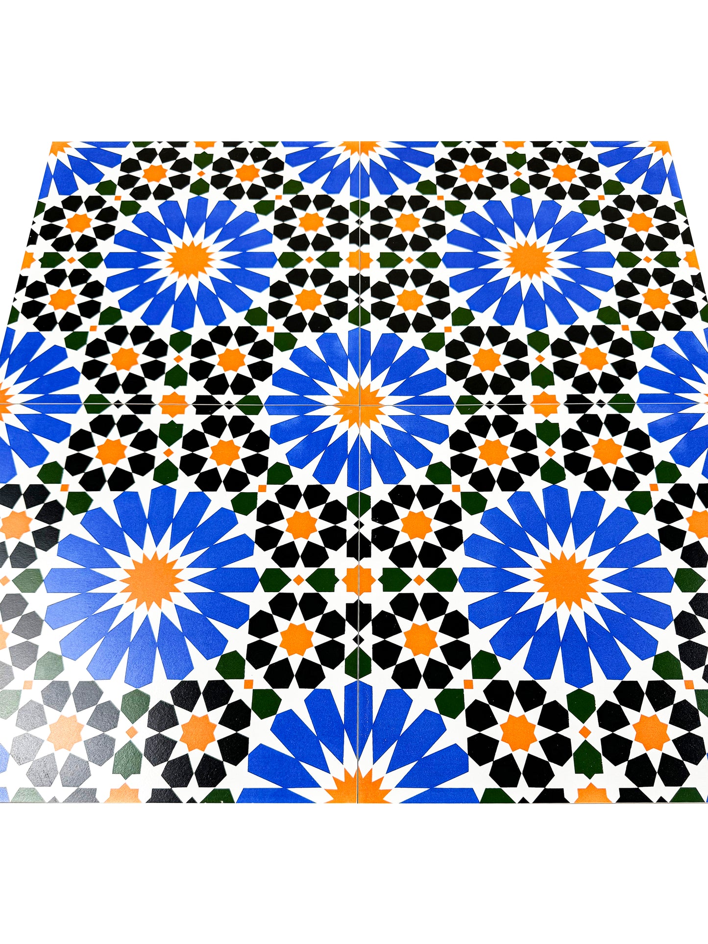 Sahara Splendor  Moroccan Style  Matte Ceramic Tile  Pattern 303