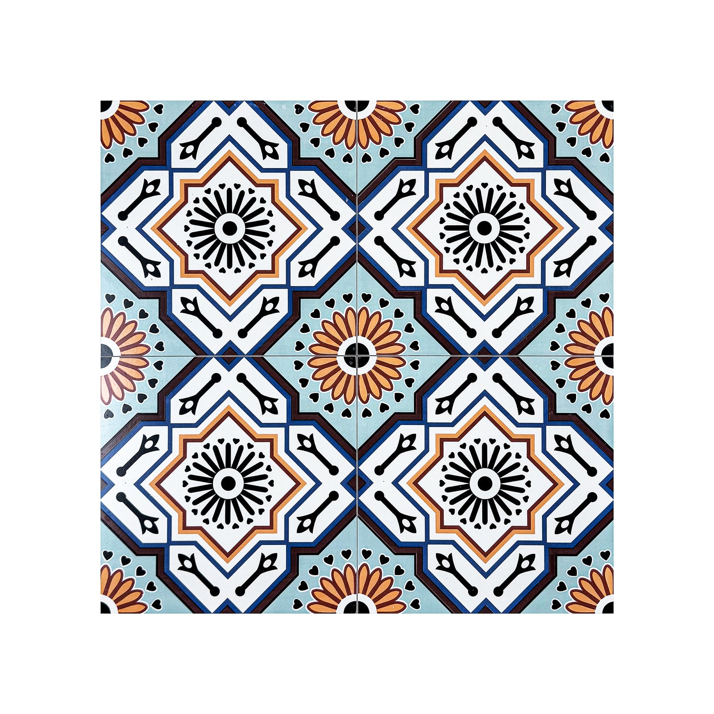Sahara Splendor  Moroccan Style  Matte Ceramic Tile  Pattern 310