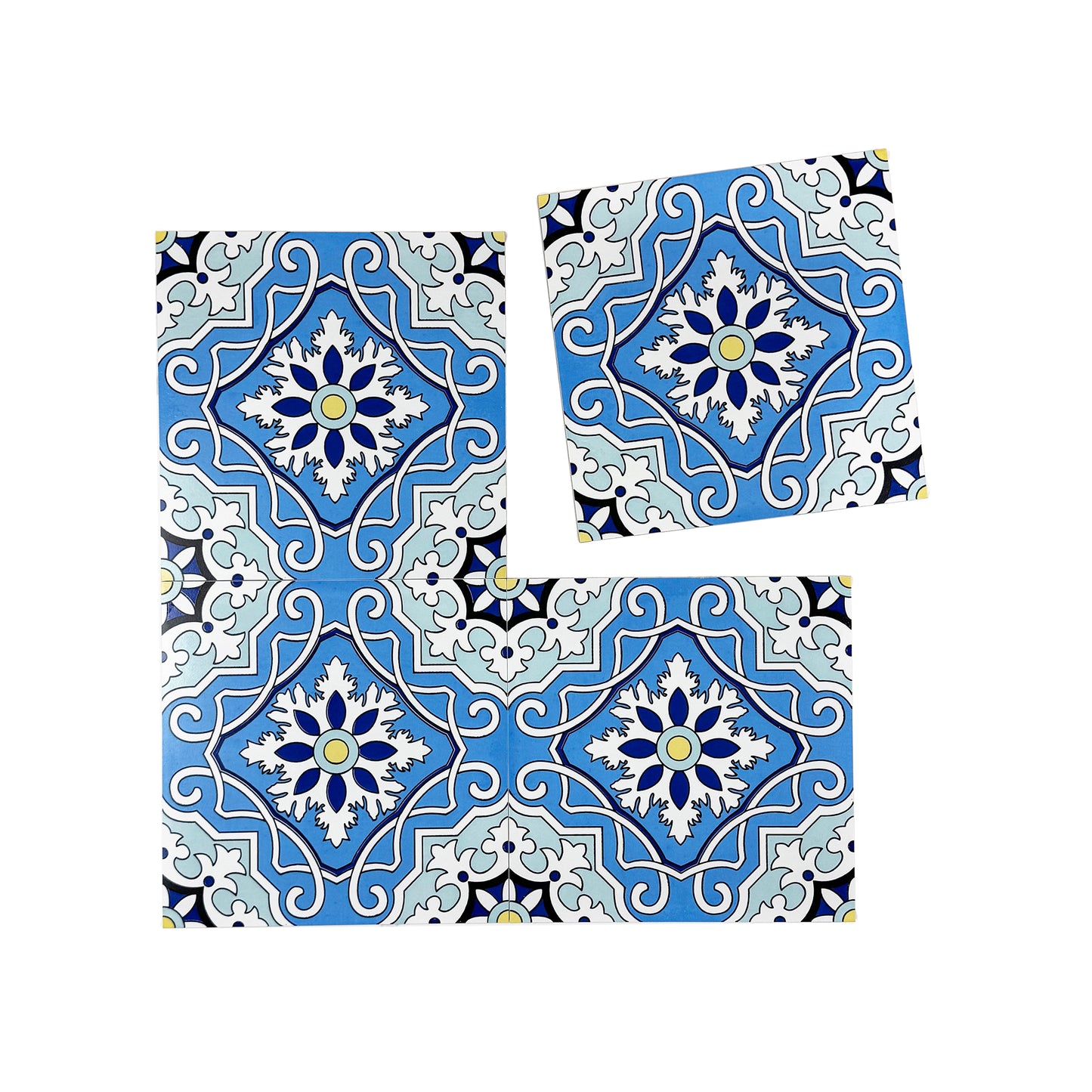 Sahara Splendor  Moroccan Style  Matte Ceramic Tile  Pattern 314