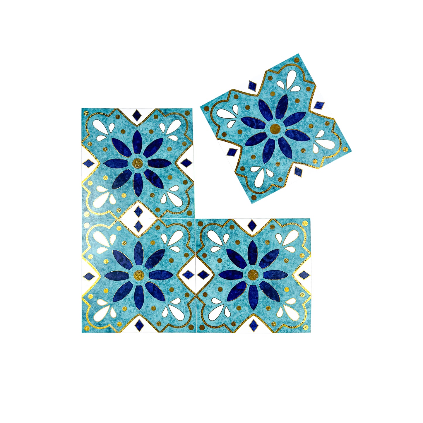 Sahara Splendor Series Moroccan Style  Matte Ceramic Tile  Pattern 322