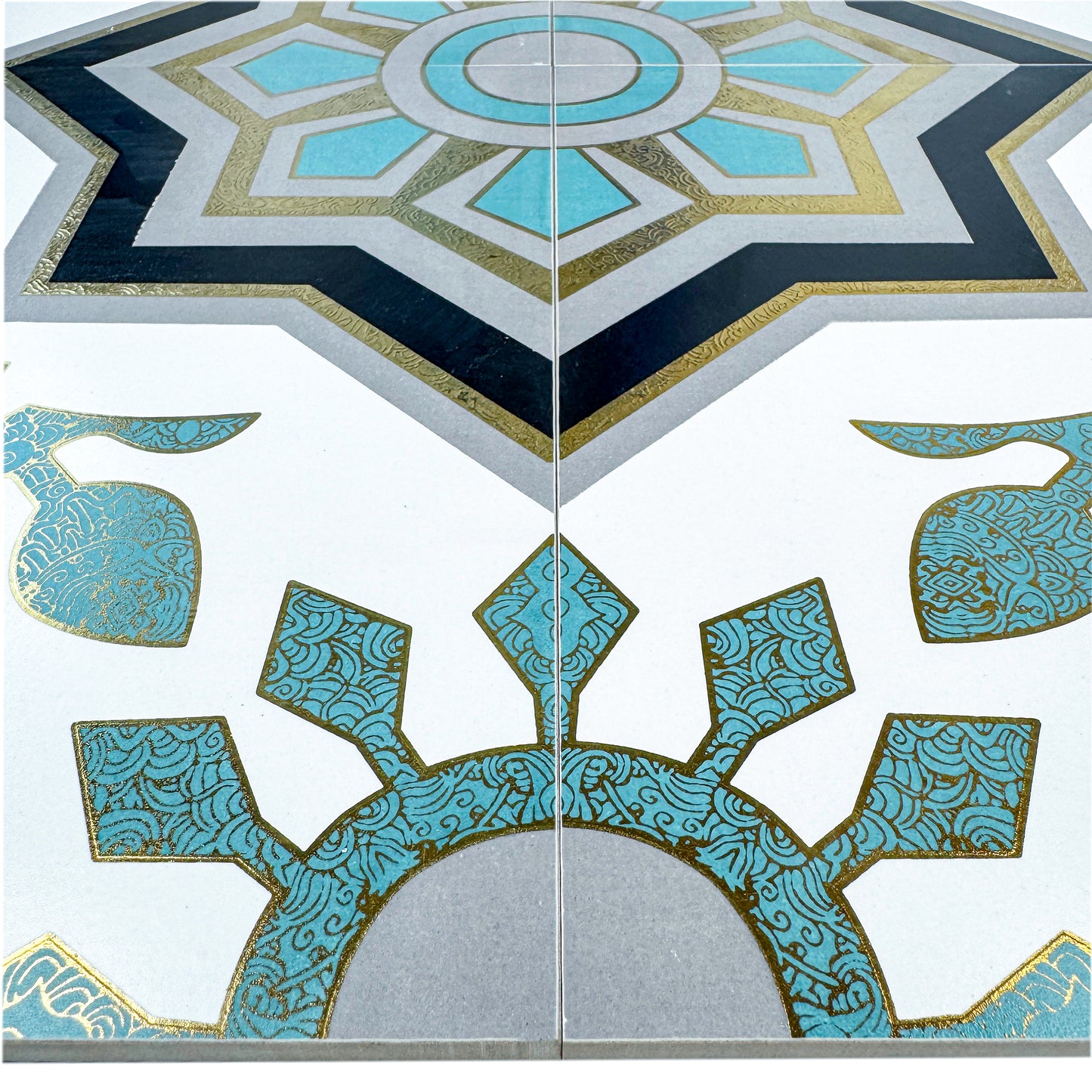 Sahara Splendor Series Moroccan Style  Matte Ceramic Tile  Pattern 326
