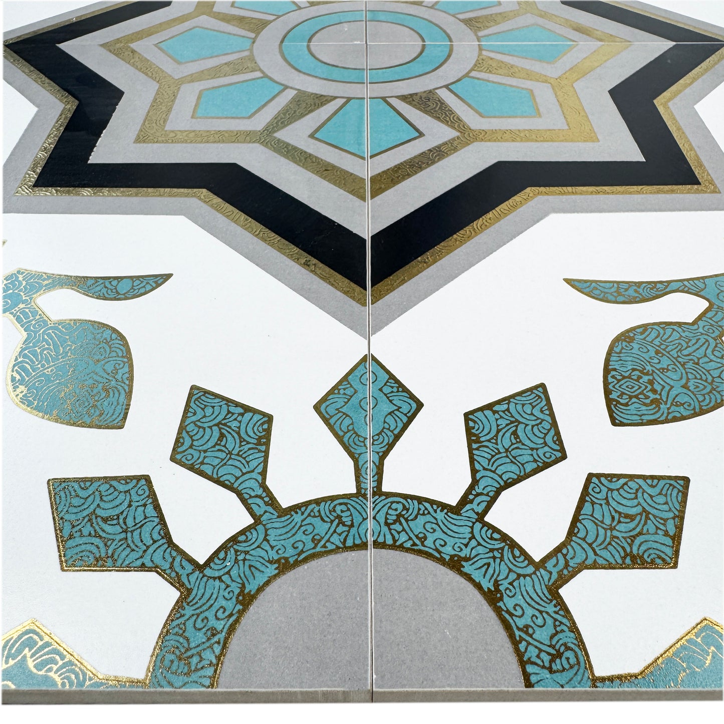 Sahara Splendor Series Moroccan Style  Matte Ceramic Tile  Pattern 326