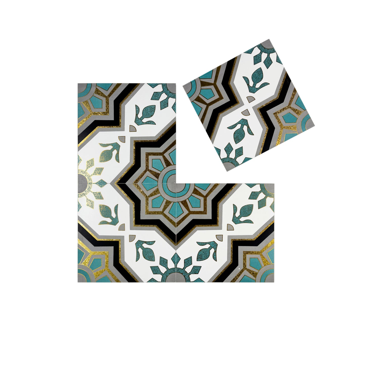 Sahara Splendor Series Moroccan Style  Matte Ceramic Tile  Pattern 326