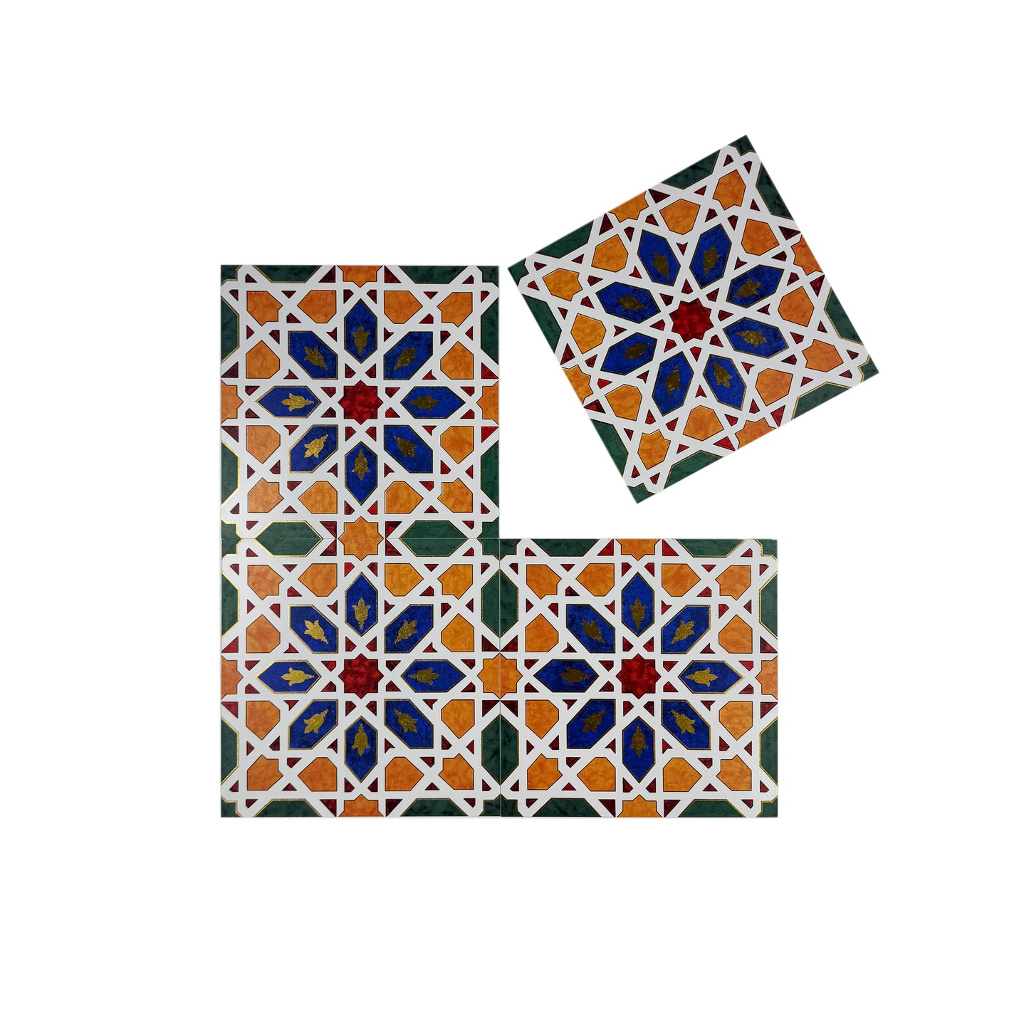 Sahara Splendor Series Moroccan Style  Matte Ceramic Tile  Pattern 328