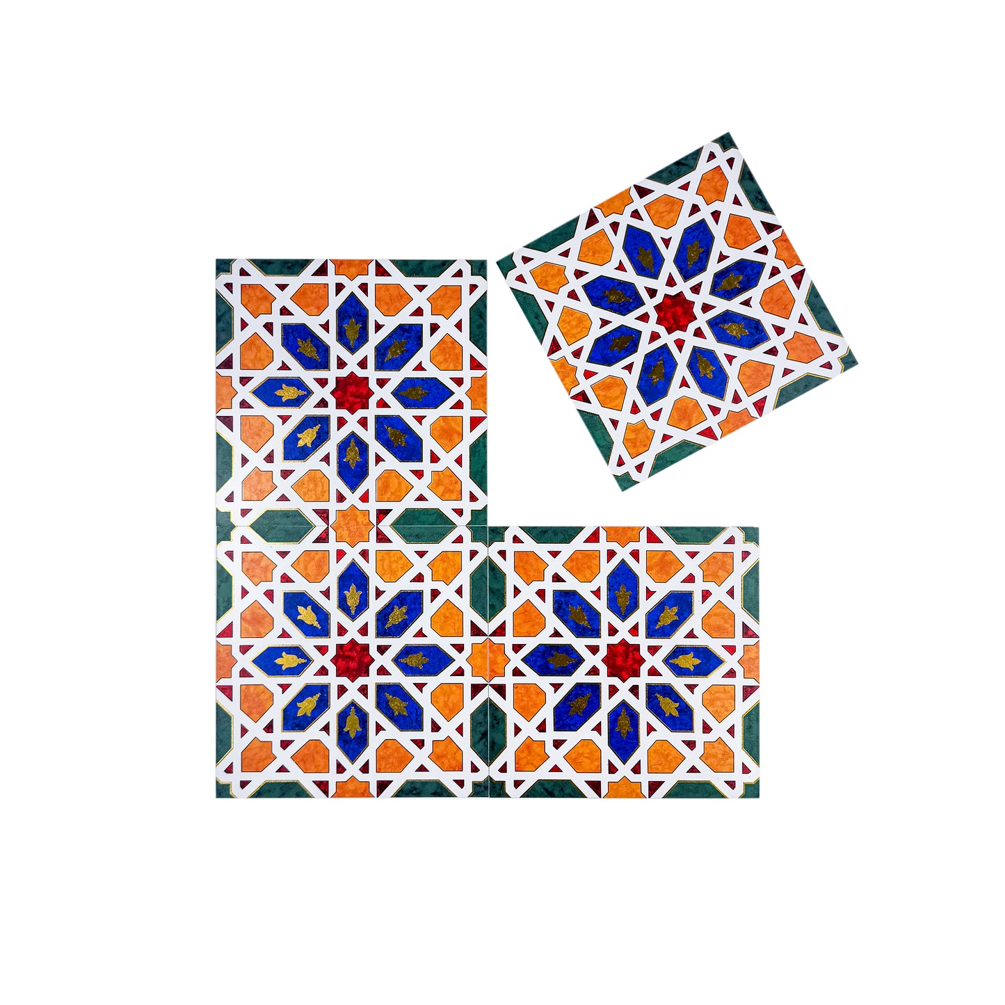 Sahara Splendor Series Moroccan Style  Matte Ceramic Tile  Pattern 328