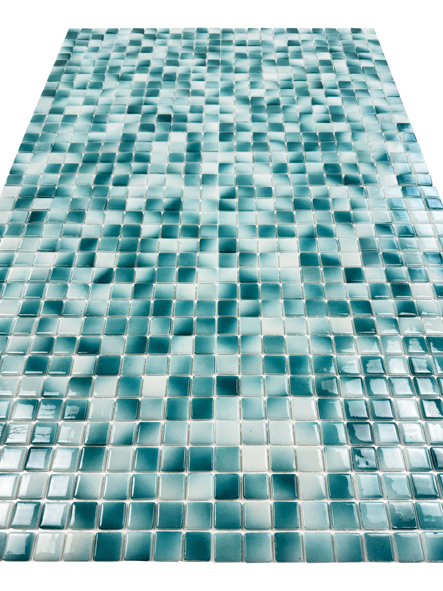 European Mosaic Series saga green & forest green Recycled Glass