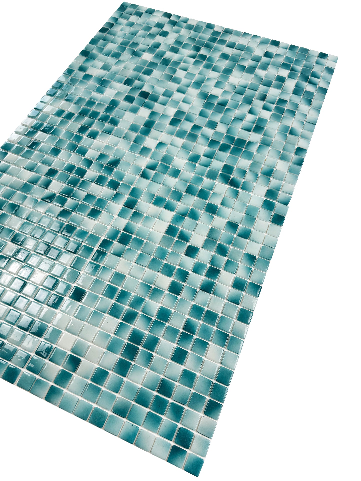 European Mosaic Series saga green & forest green Recycled Glass