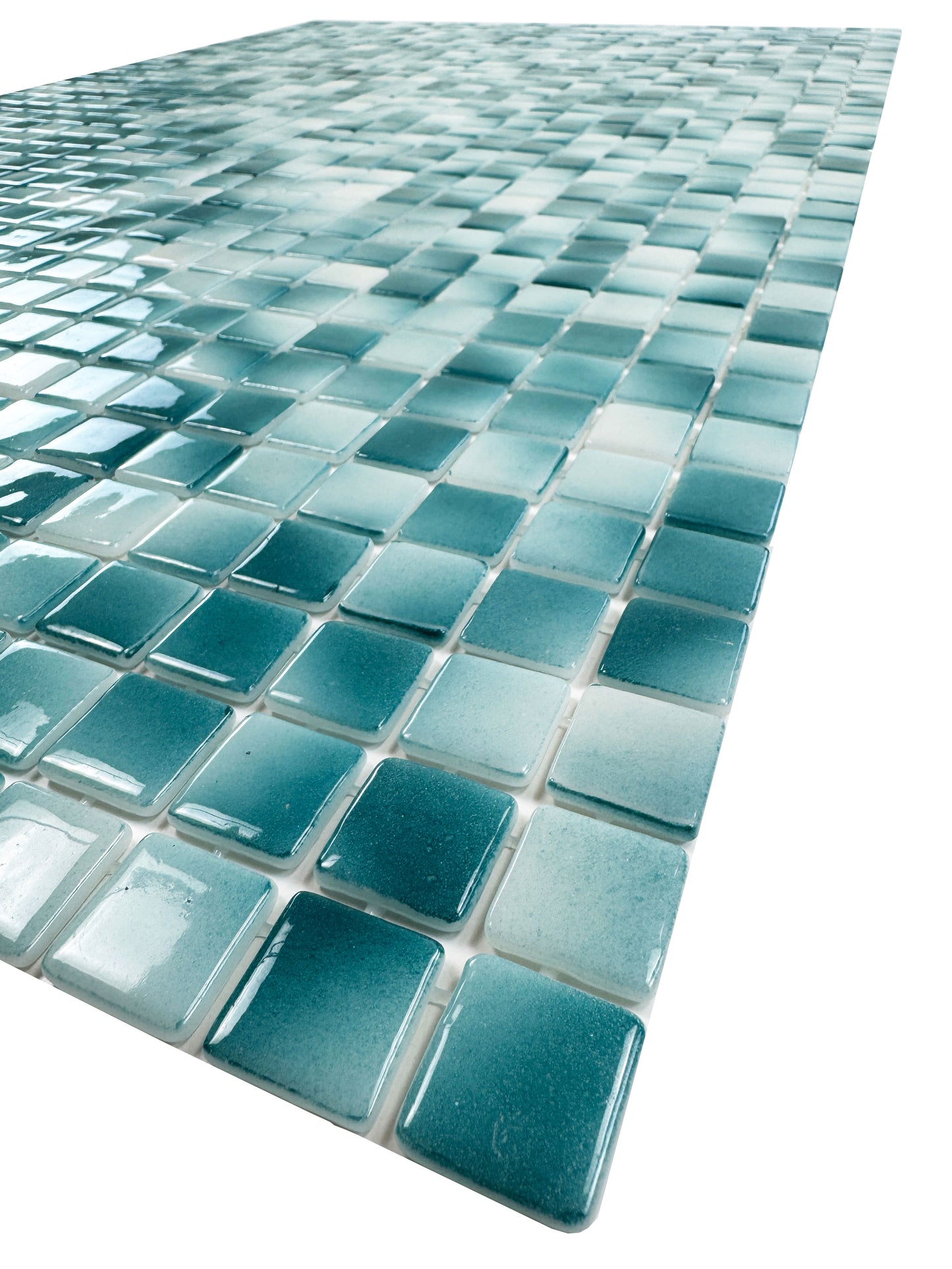 European Mosaic Series saga green & forest green Recycled Glass