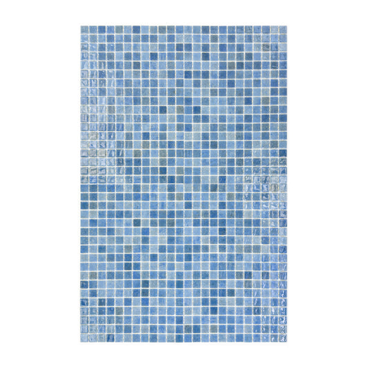 Spanish Mosaic Series Sky Blue & Nile Blue Gradiant Color Recycled Glass Mosaic