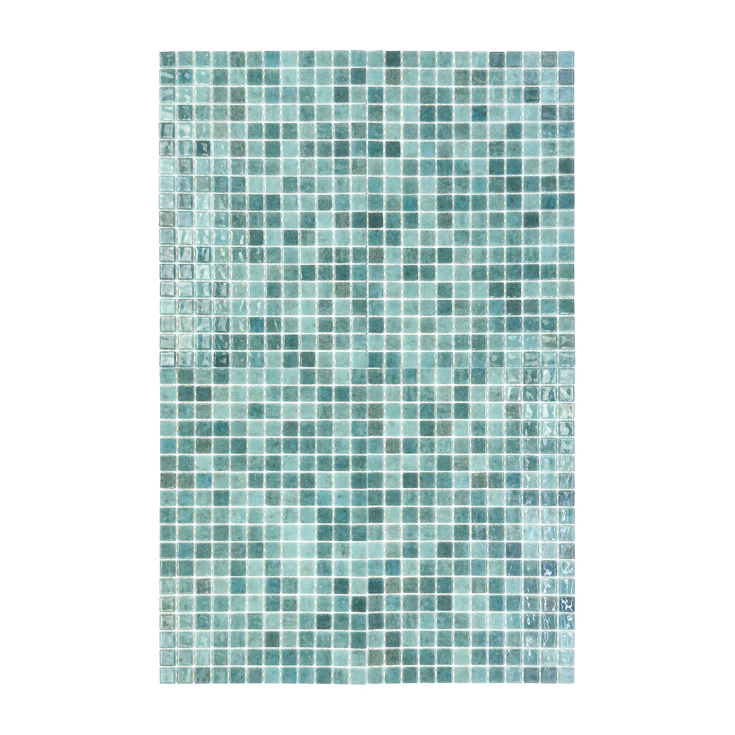 Spanish Mosaic Series Nile Blue & Stone Blue Gradiant Color Recycled Glass Mosaic