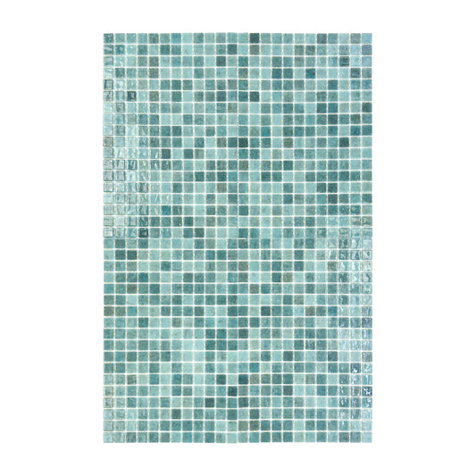 Spanish Mosaic Series Nile Blue & Stone Blue Gradiant Color Recycled Glass Mosaic