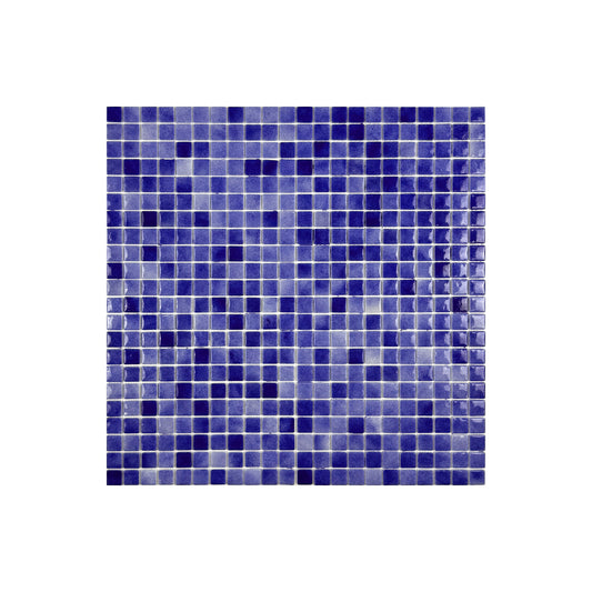 Regal Europe Series Navy Blue & Midnight Blue Mixed Glossy Recycled Glass Mosaic