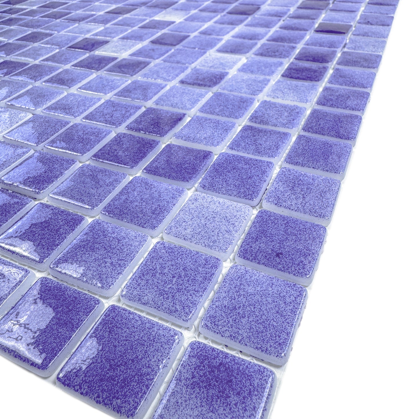 Regal Europe Series Navy Blue & Midnight Blue Mixed Glossy Recycled Glass Mosaic