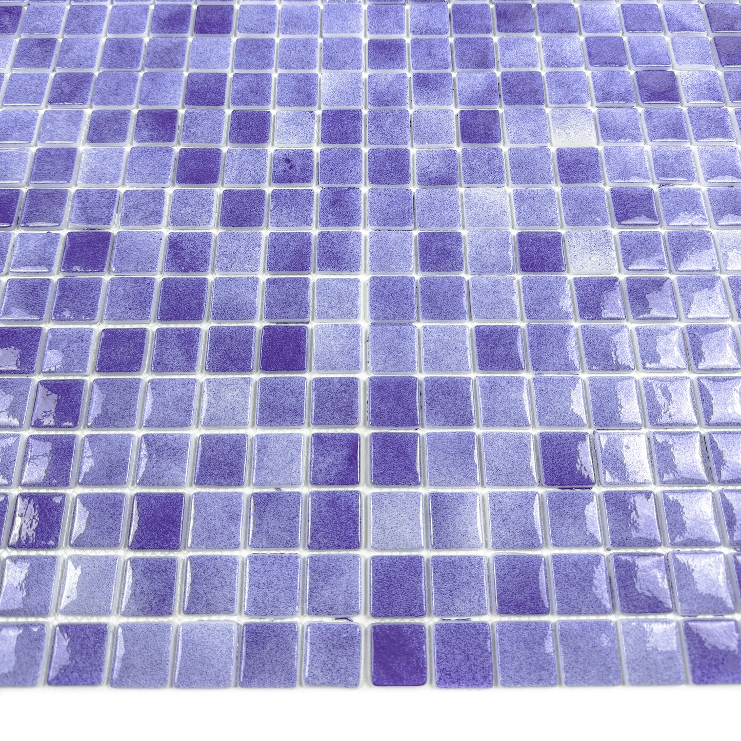 Regal Europe Series Navy Blue & Midnight Blue Mixed Glossy Recycled Glass Mosaic