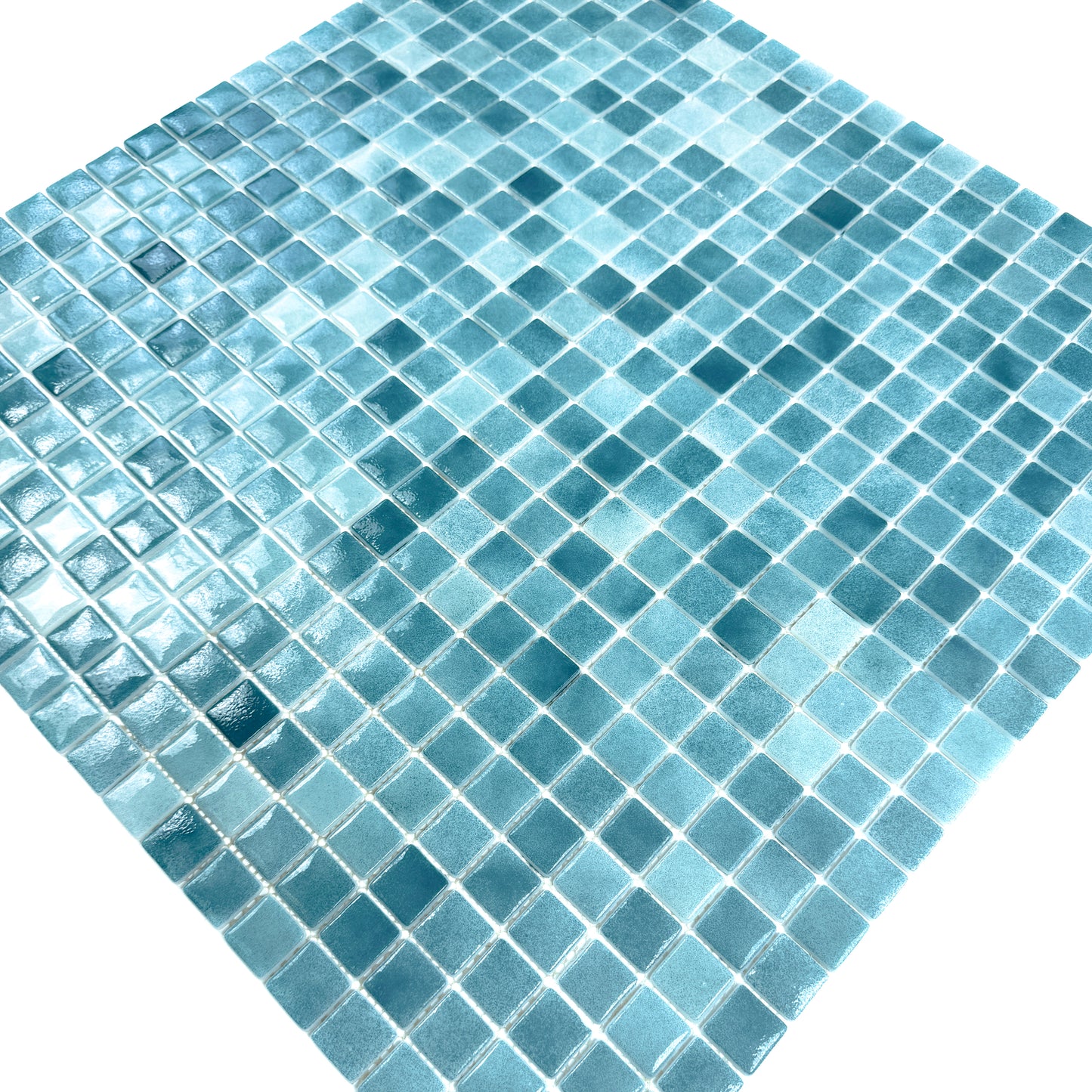Regal Europe Series Saga Green Glossy Recycled Glass Mosaic