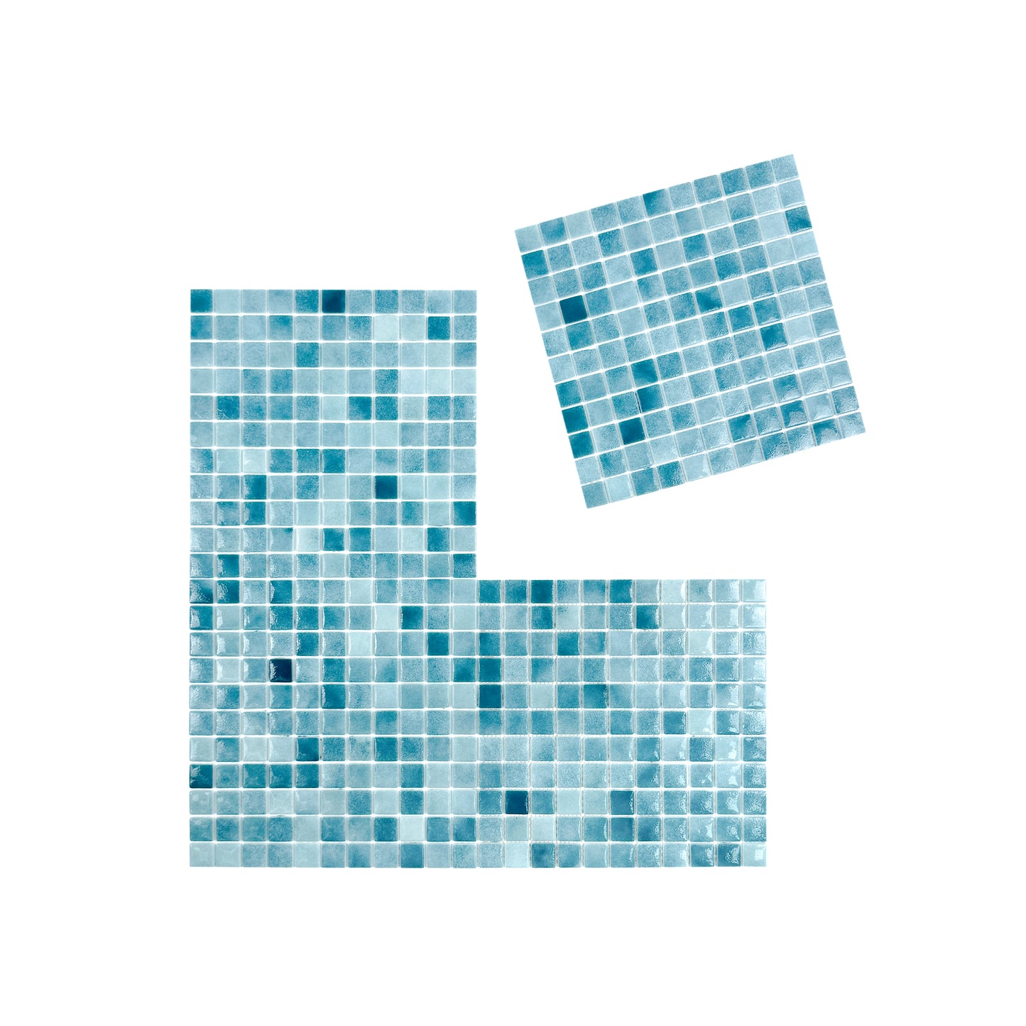 Regal Europe Series Saga Green Glossy Recycled Glass Mosaic