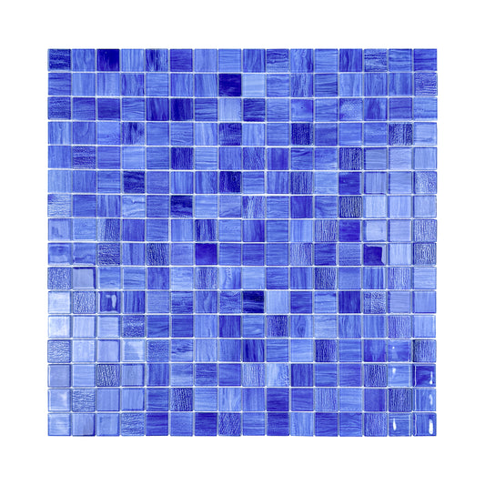 Noble Haven Might-night Blue & Loyal Blue & Navy Blue & Neon Blue Mixed Glass Mosaic Swimming Pool Tile