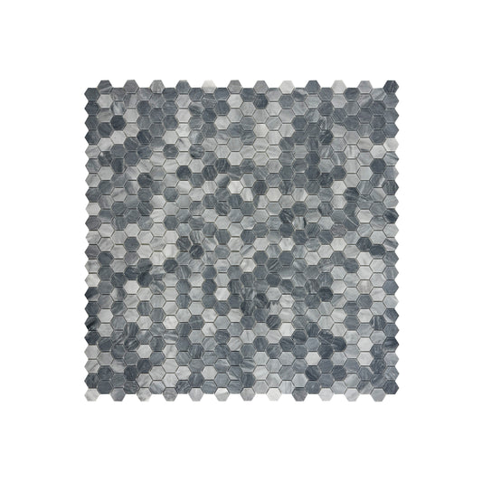 Versace Luxury Series Bardiglio Polished Hexagon Marble Mosaic