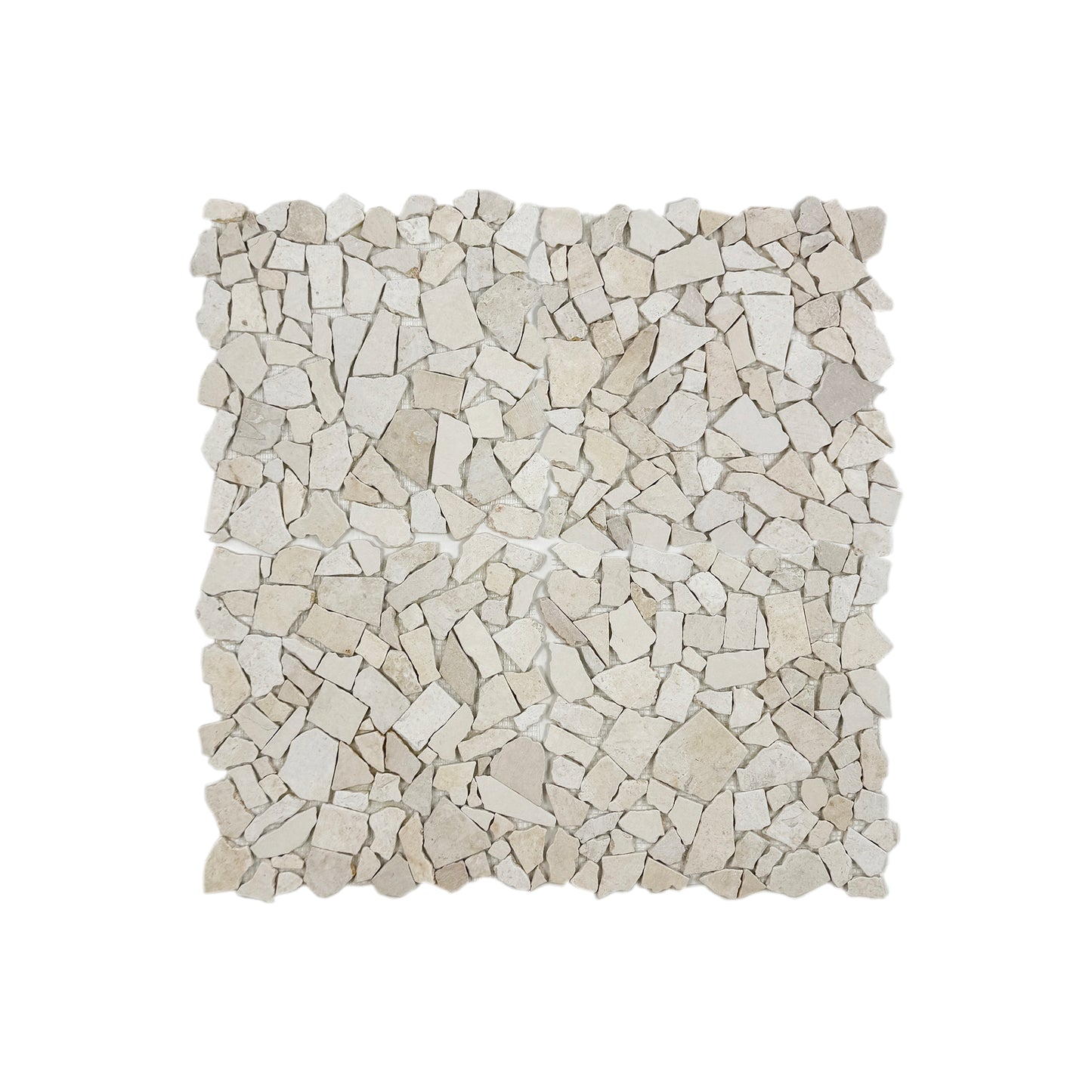 Marble Reverie Series Sunny Beige Honed Irregular Shape Marble Mosaic
