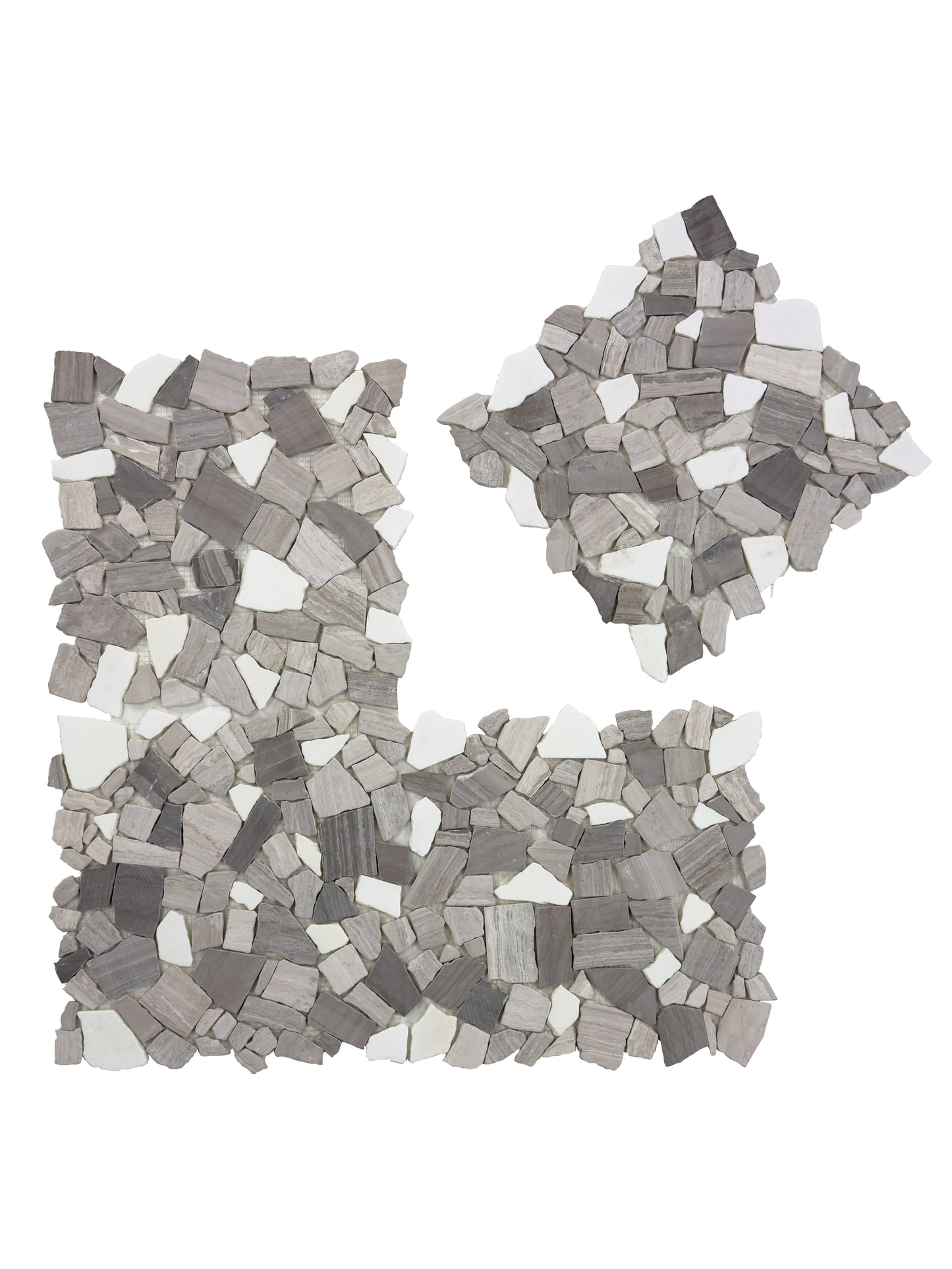 Seville Stone Series Grey & Wood Vein Mix Shape Mosaic