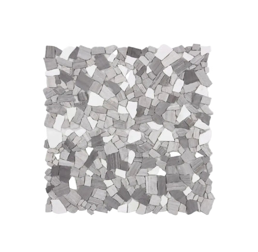Seville Stone Series Grey & Wood Vein Mix Shape Mosaic