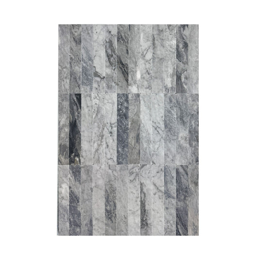 Verona Series Bardiglio Tumble & Brush Surface Marble Tile