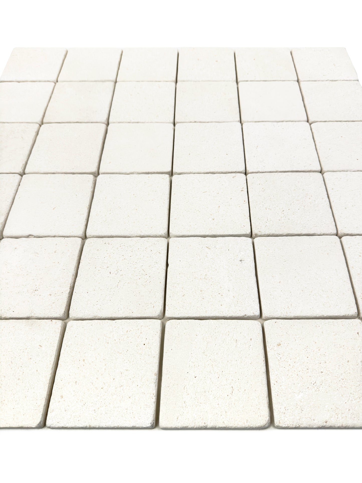 Rome Vestige Series Square Crema Pinta Limestone Tumble & Brush Leather Surface Marble Tile